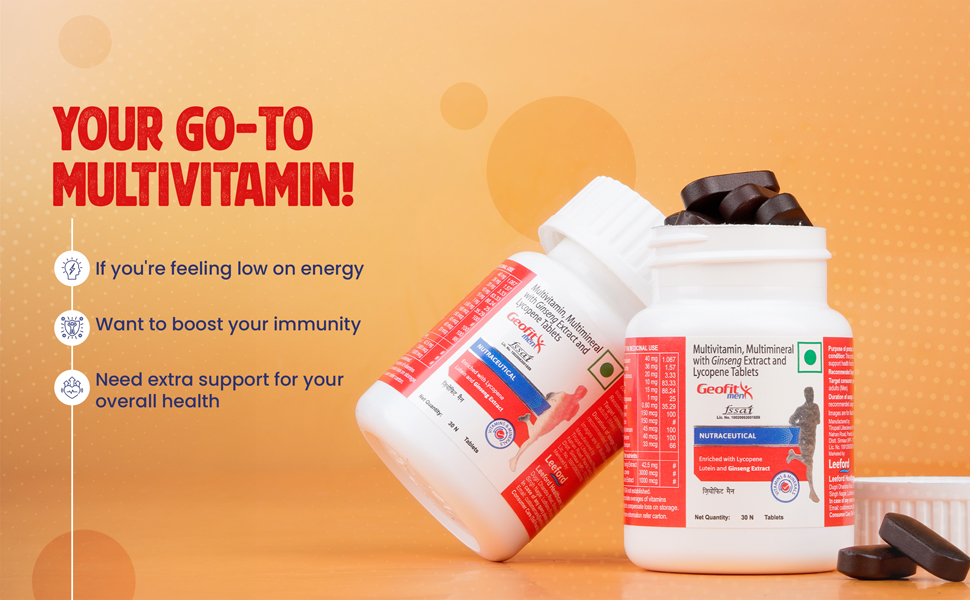 Geofit Multivitamin Tablet for Men benefits