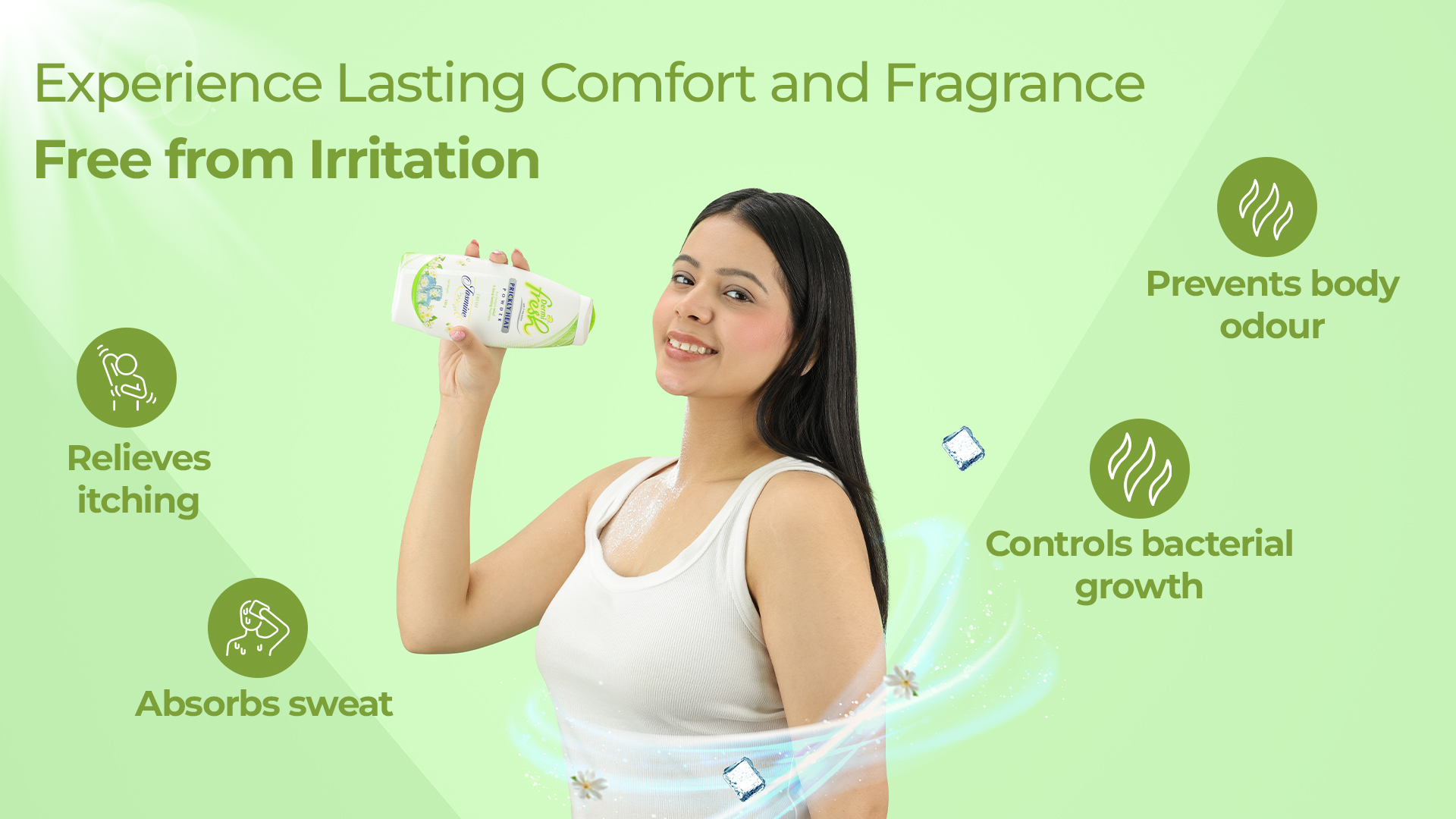 Dermi fresh prickly heat jasmine powder key benefits