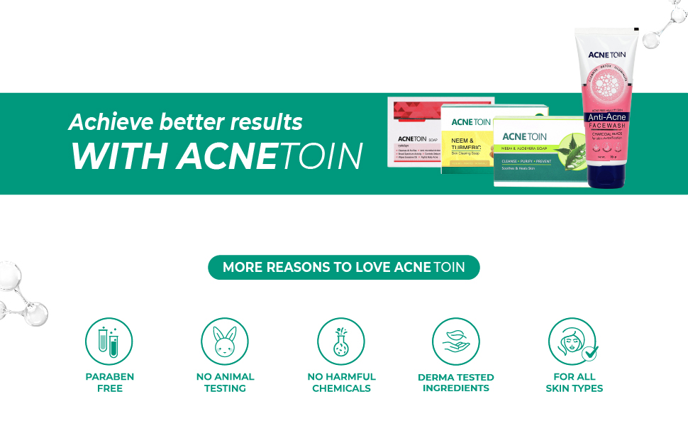 Acnetoin neem and turmeric soap tocins free
