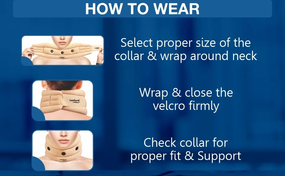 Leeford cervical collar how to wear