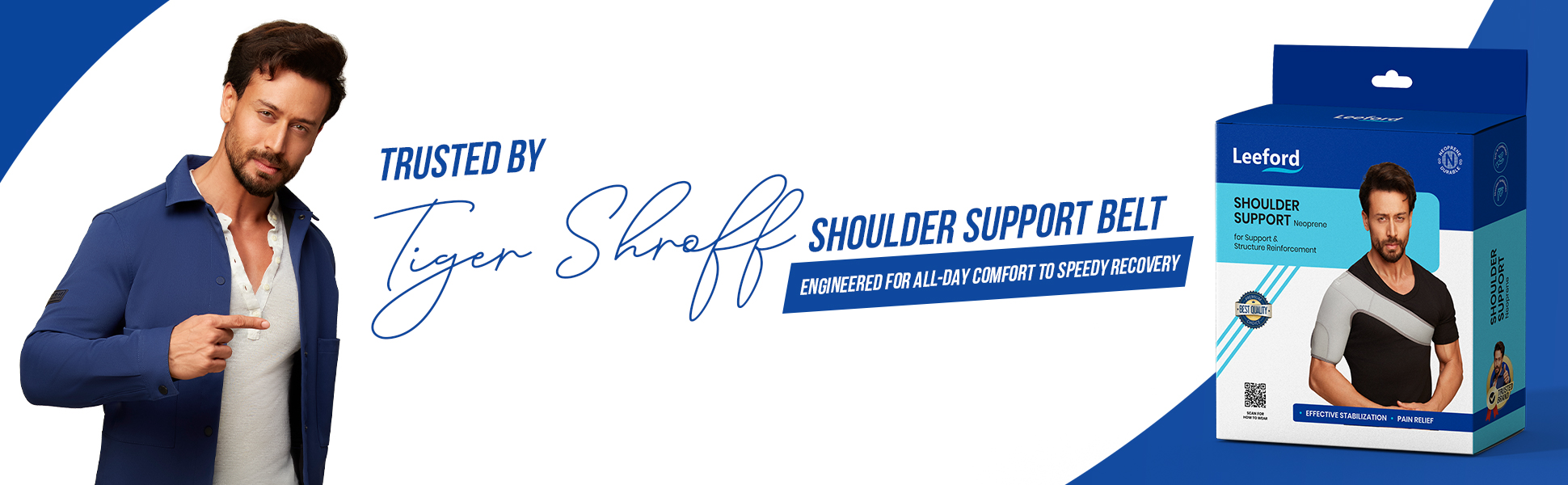 shoulder support belt trusted by tiger shroff