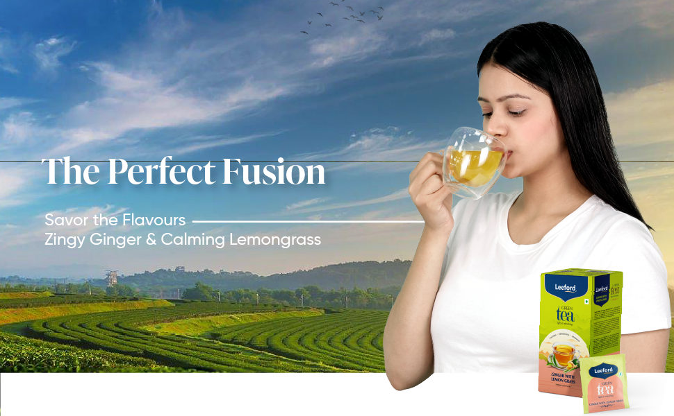 leeford ginger with lemon grass green tea the perfect fusion