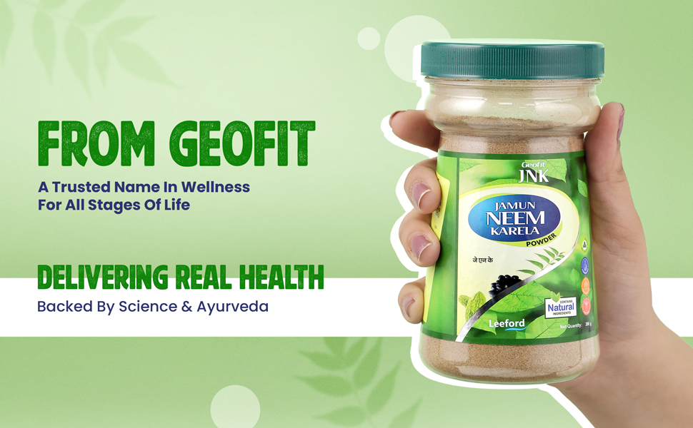 Geofit Jamun Neem Karela Powder delivering real health
