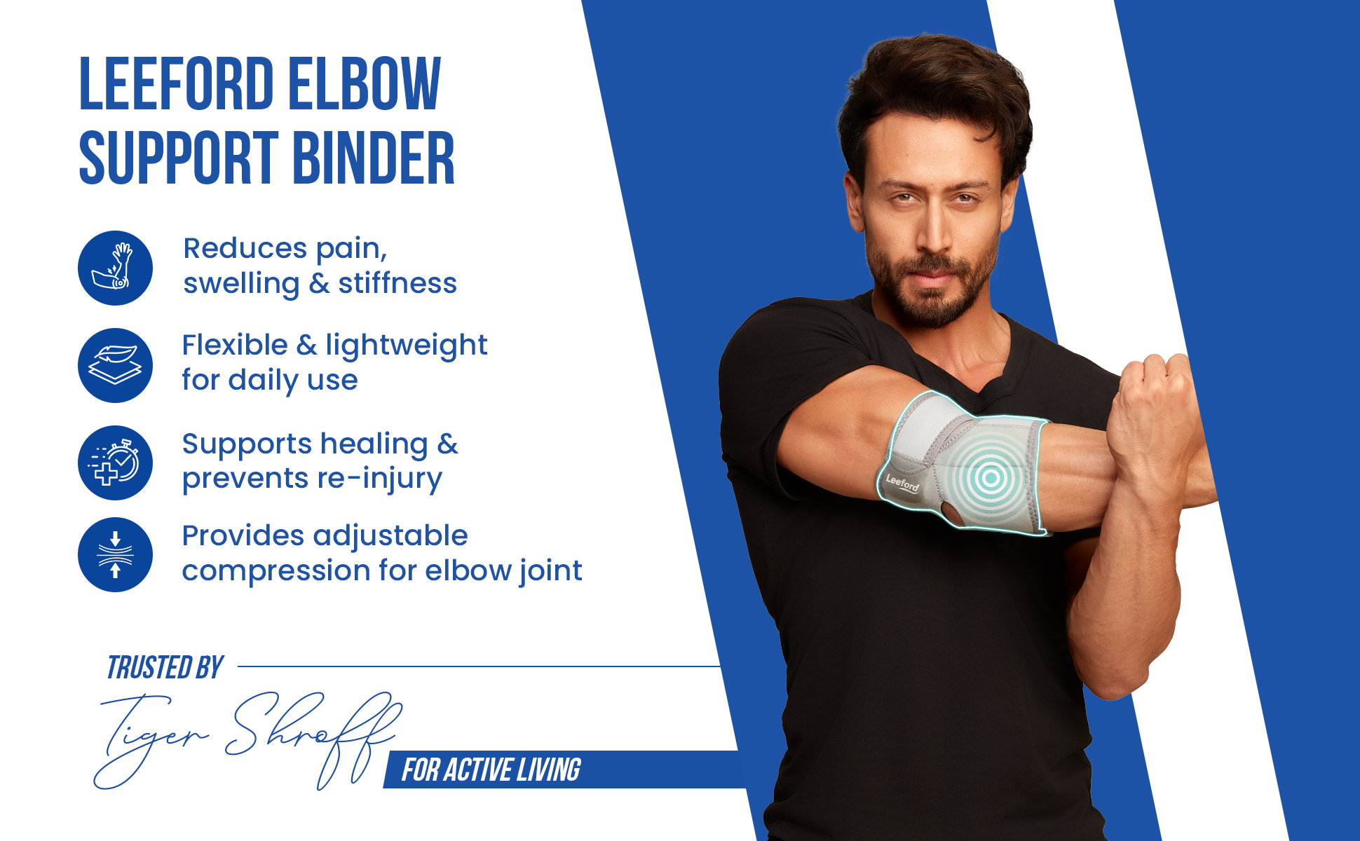 elbow brace supports healing stiffnes n recovery n provide adjustable compression