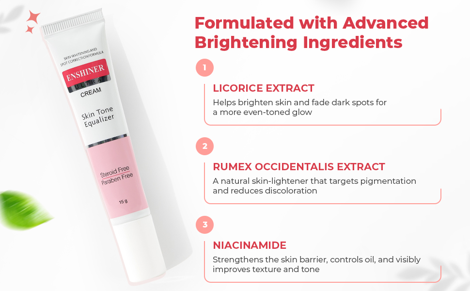 Enshiner Ultra Cream key ingredients