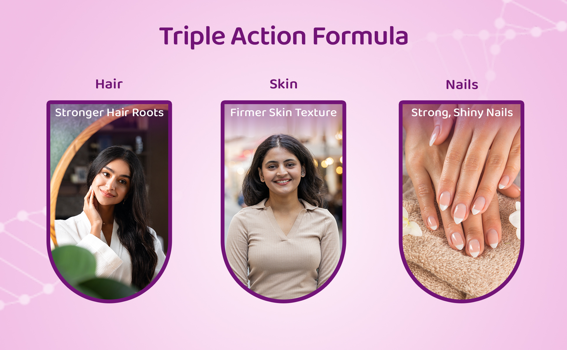 Enshiner marine collagen effervescent tablets triple action formula for hair skin nails