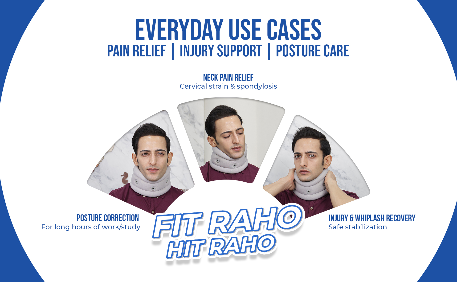 soft cervical collar can use for pain relief injury support n post surgery recovery