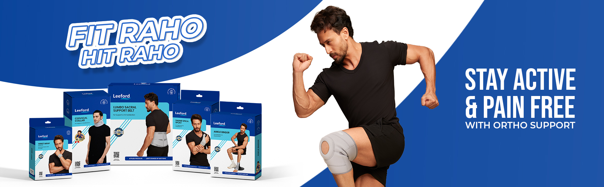 stay active n pain free with knee wrap