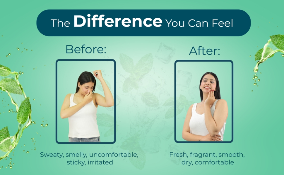 Dermi fresh prickly heat powder before and after use effects