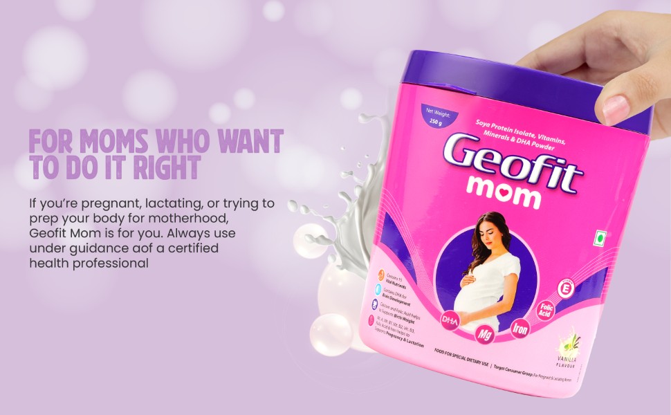 Geofit Vanilla Flavoured Protein Powder for pregnant mom