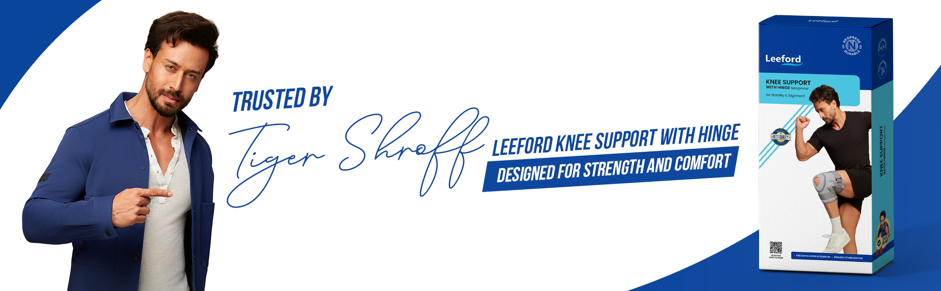 Knee support with hinge is trusted by tiger shroff