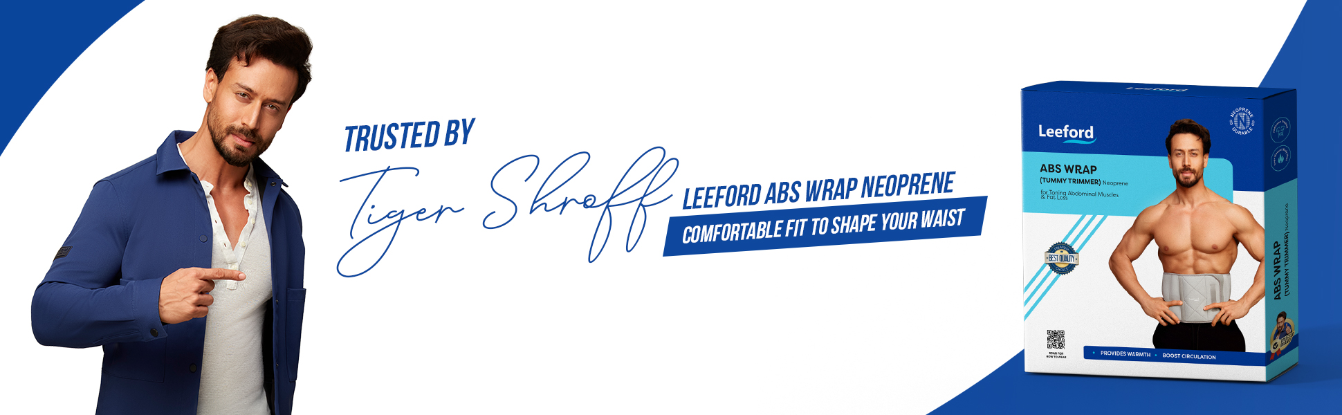 abs wrap belt is trusted by tiger shroff