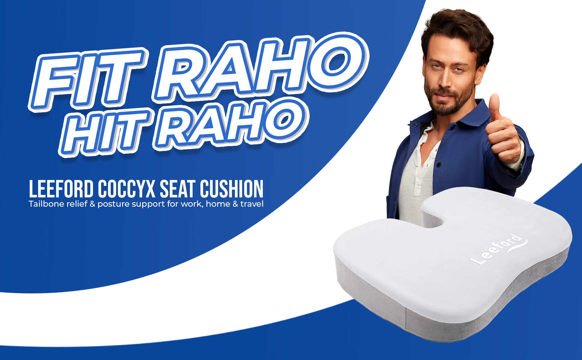 stay fit n hit with Leeford coccyx seat cushion