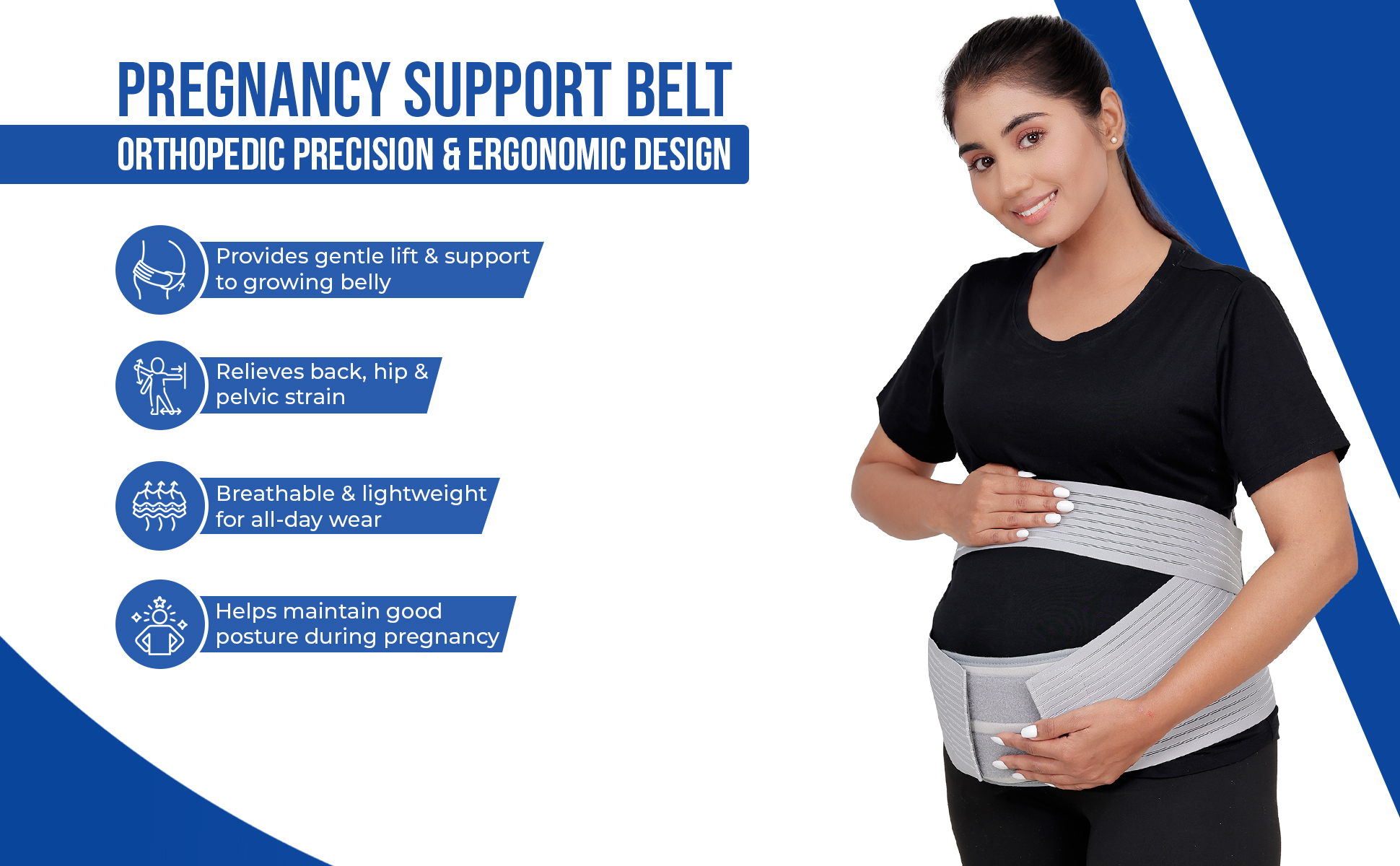 pregnancy belt is breathable n lightweight for all day wear helps maintain good posture