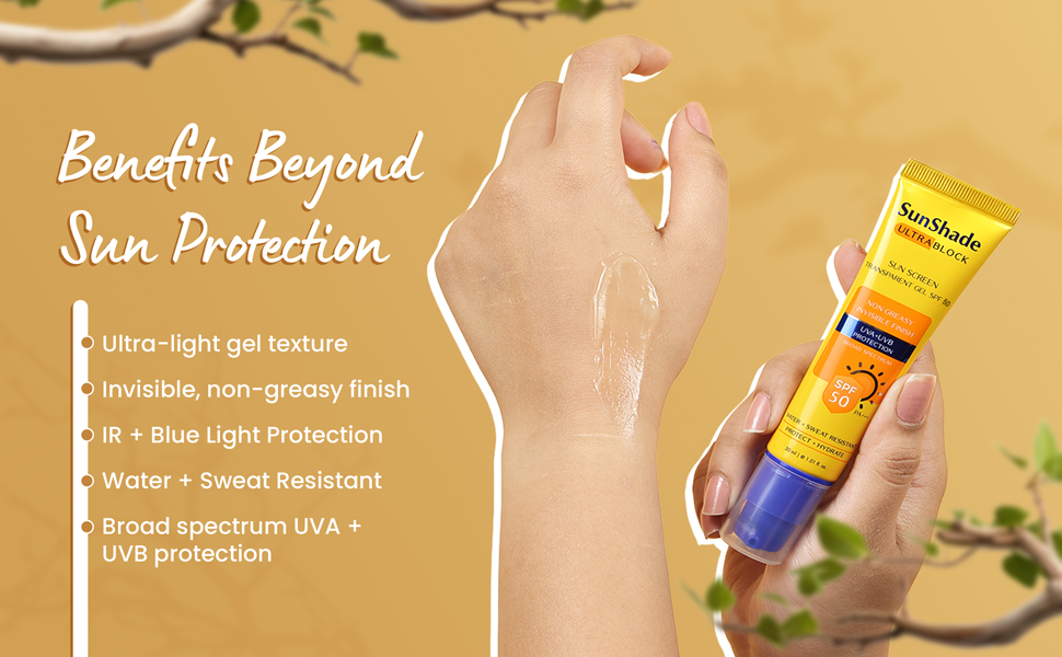 sunshade ultra block and ultra light sunscreen gel