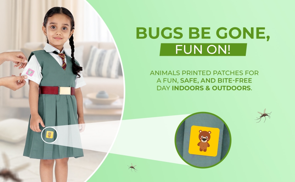 Mosq Away Natural Mosquito Repellent Patches for Kids fun on