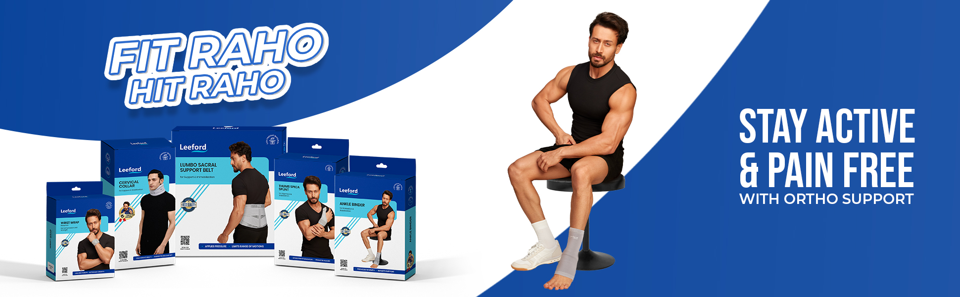 stay active n pain free with leeford ankle support