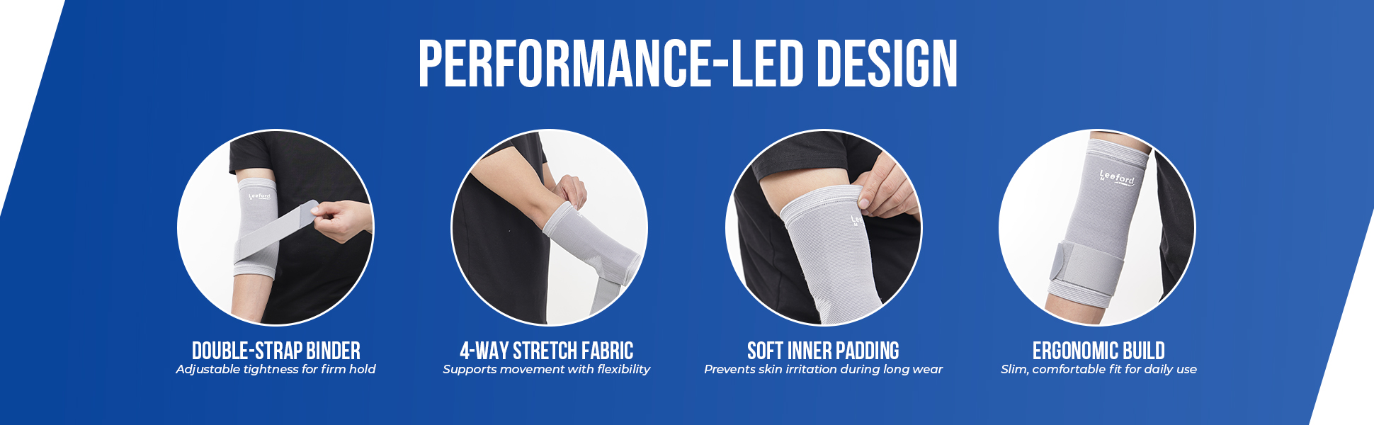 elbow binder design features double stretch binder soft ergonomic padding slim n comfortable