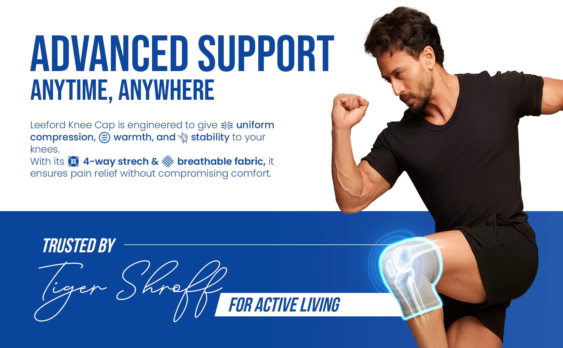 leeford knee cap provide you advance support anytime anywhere