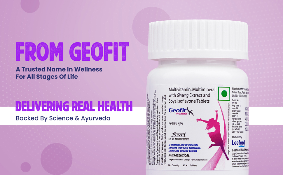Geofit Multivitamin Tablet for Women delivering real benefit
