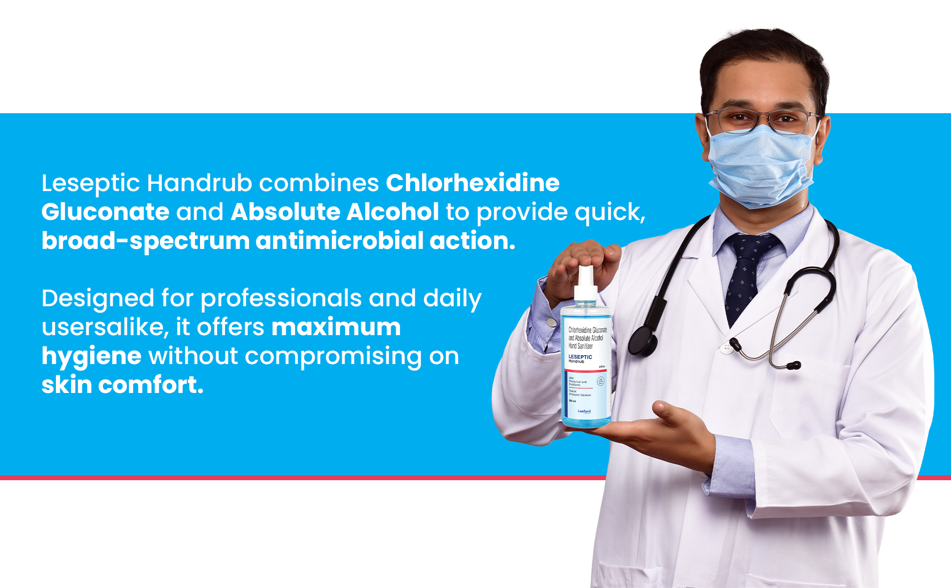Leseptic handrub germ protection special note