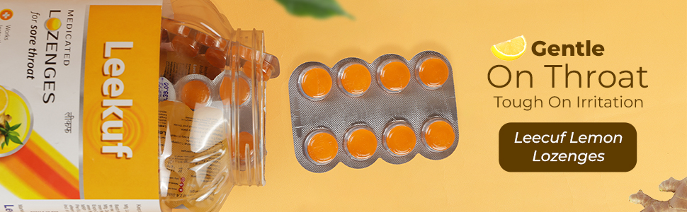 Leekuf lozenges with ginger and lemon a gentle on the throat