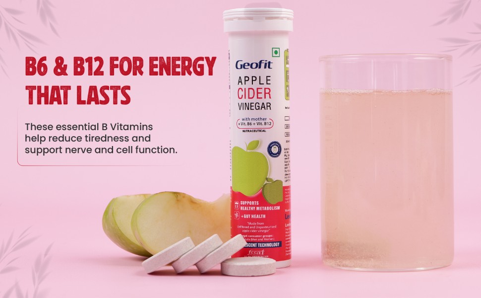 Geofit Apple Cider Vinegar Effervescent with B6 & B12
