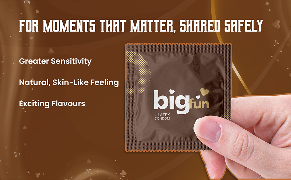 Bigfun Chocolate Flavored Condom skin like feeling