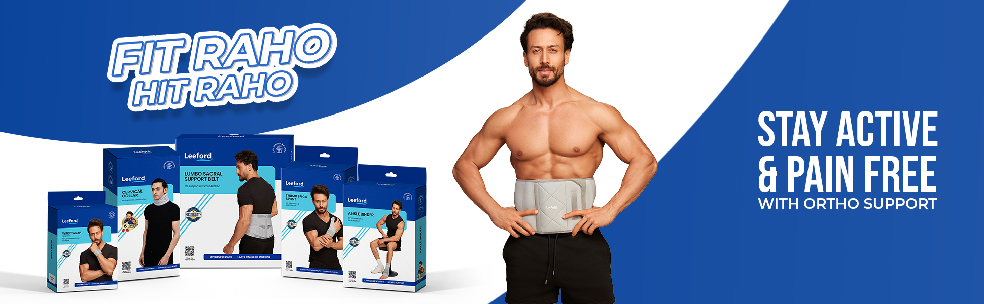 stay active n pain free with abs wrap belt