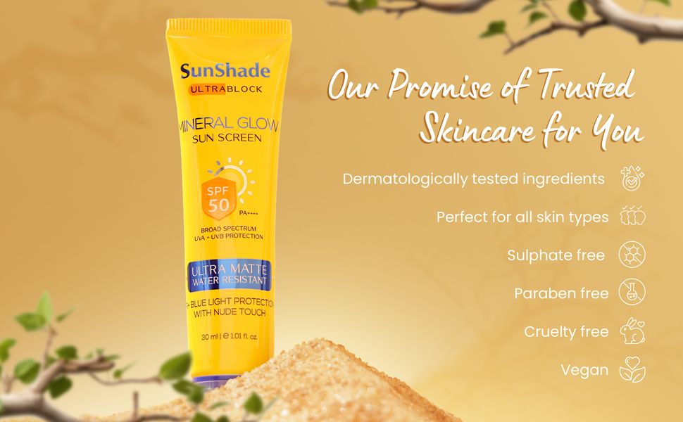 sunshade sunscreen spf50 dermatologically tested
