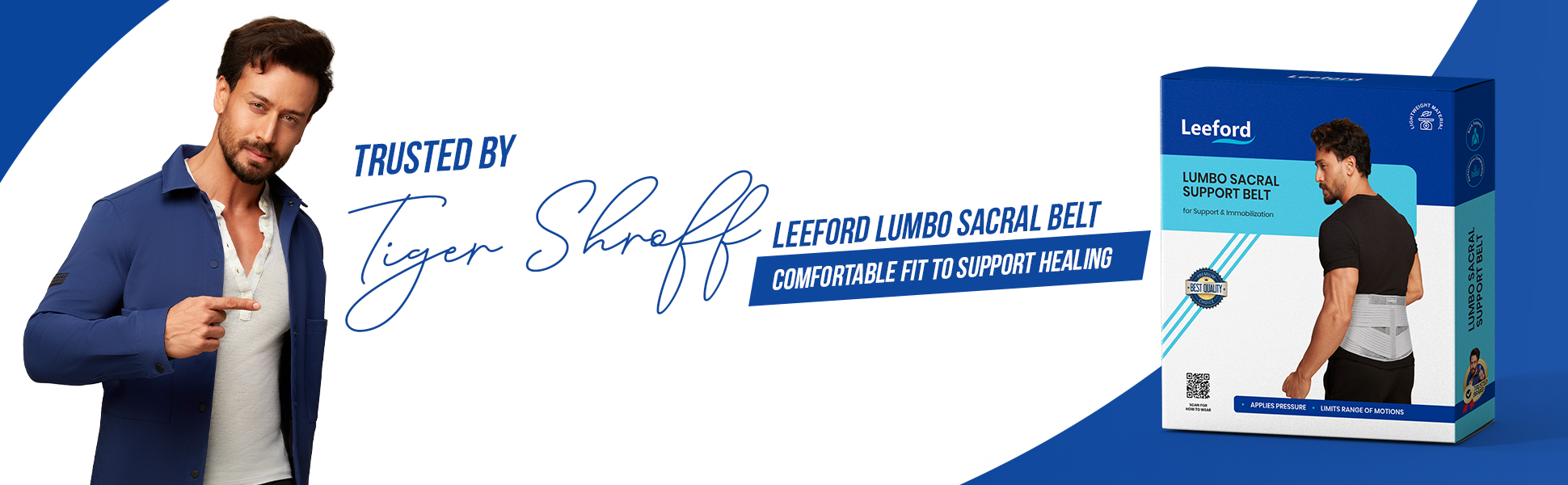 lumbo sacral belt is trusted by tiger shroff