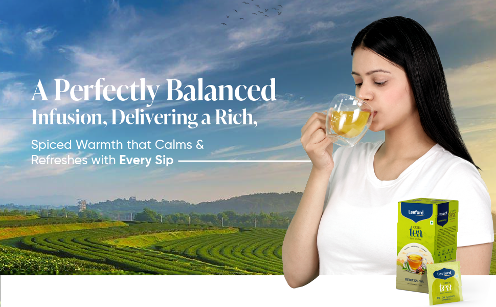 Leeford Green Tea Detox Kahwa perfect blend