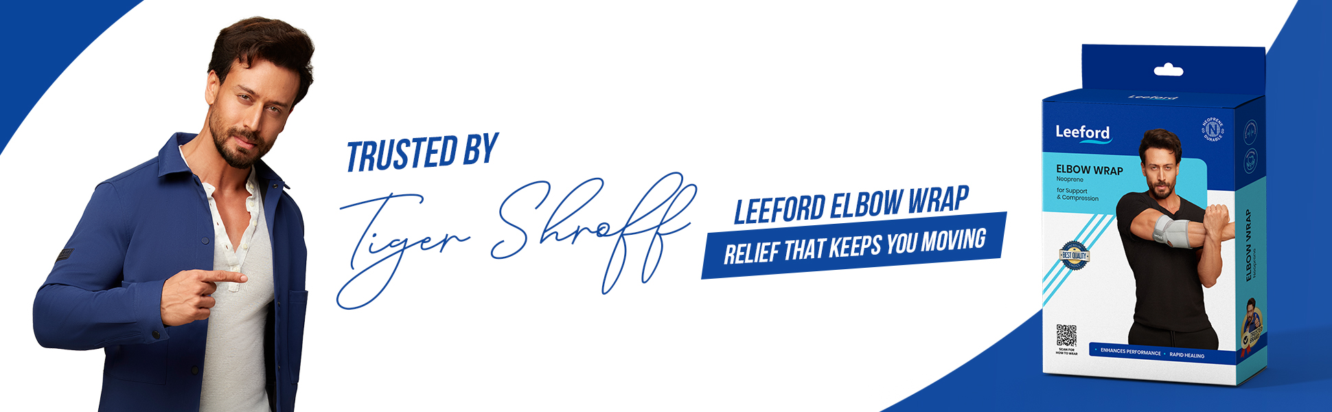 elbow brace is trusted by tiger shroff