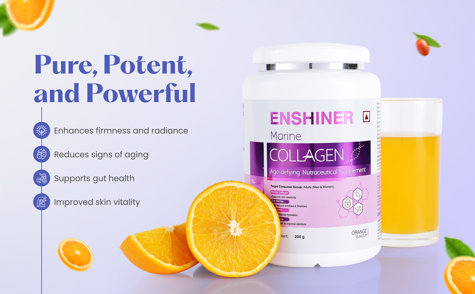 Enshiner marine collagen powder key benefits