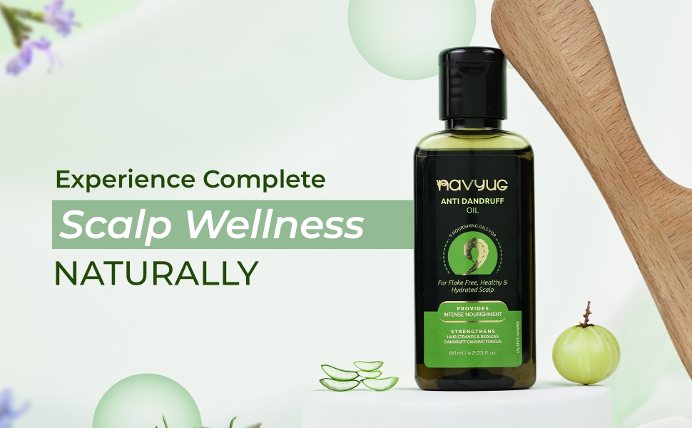 Navyug Anti-Dandruff Hair Oil for scalp wellness