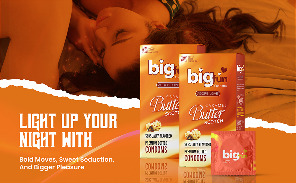 Bigfun Butter Scotch Flavored Condom
