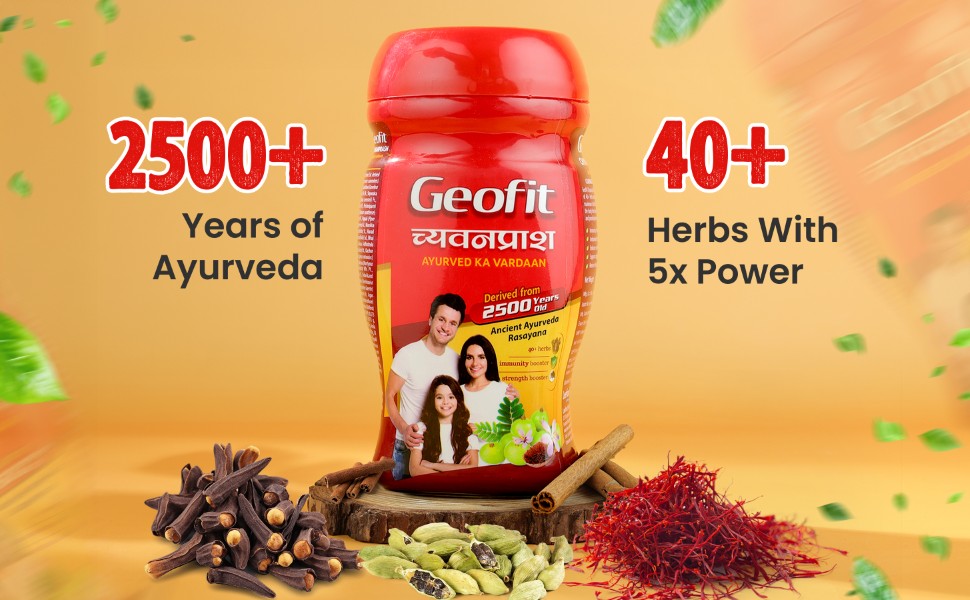 Geofit Ayurvedic Chyawanprash with forty plus herbs