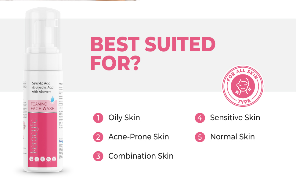Keracylic Foaming Facewash for all skin types