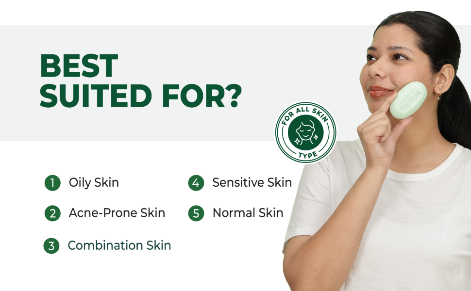 Lee‑Neem antibacterial soap with turmeric for oily sensitive acne normal skin