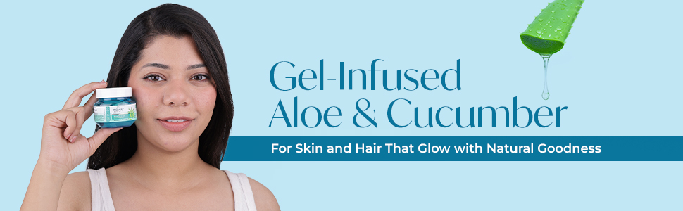 eloway transparent aloe vera gel infused aloe and cucumber