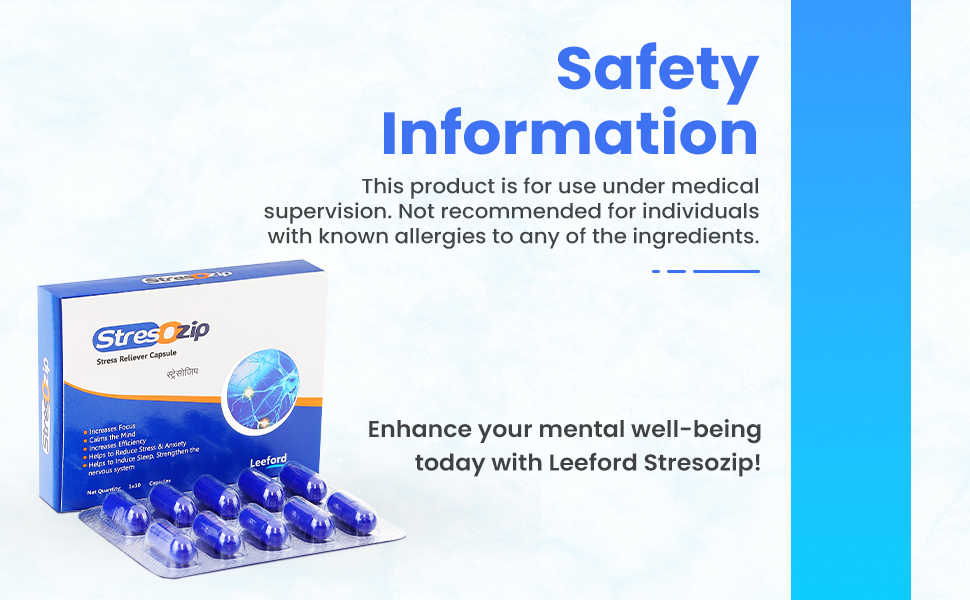 Leeford Stresozip capsules safety information