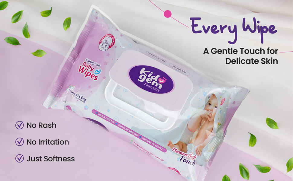 Kidogem Baby Wipes no rash no irritation