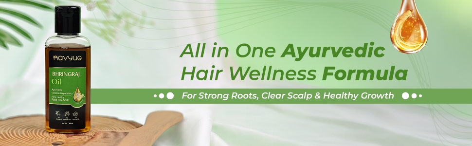Navyug Bhringraj Hair Oil all in one ayurvedic wellness formula
