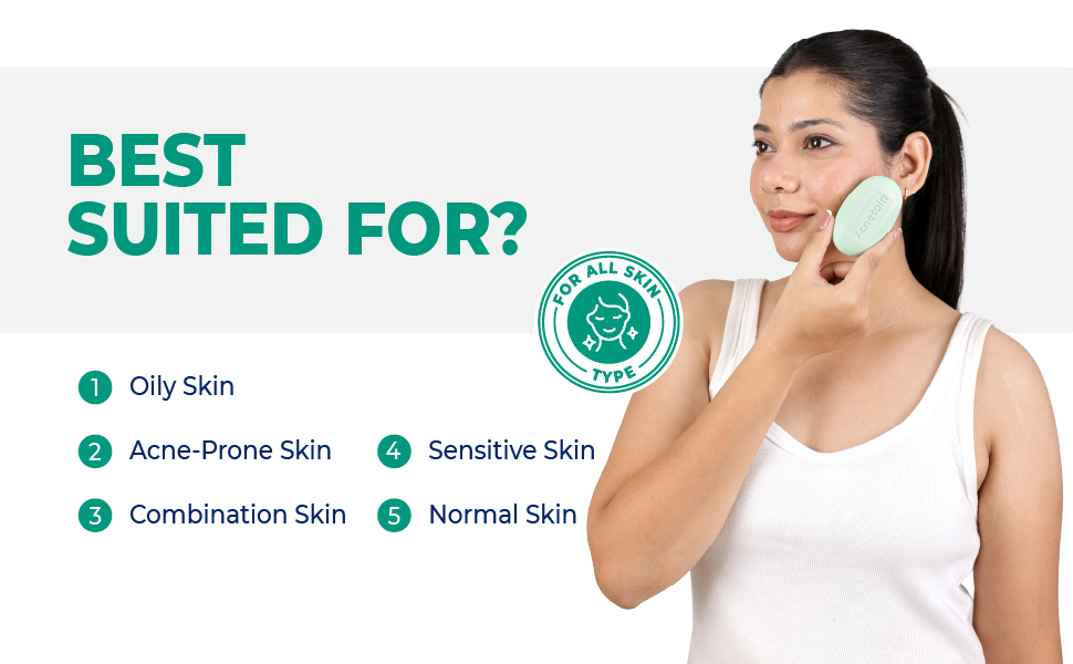 Acnetoin neem and turmeric soap best suited for all skin types