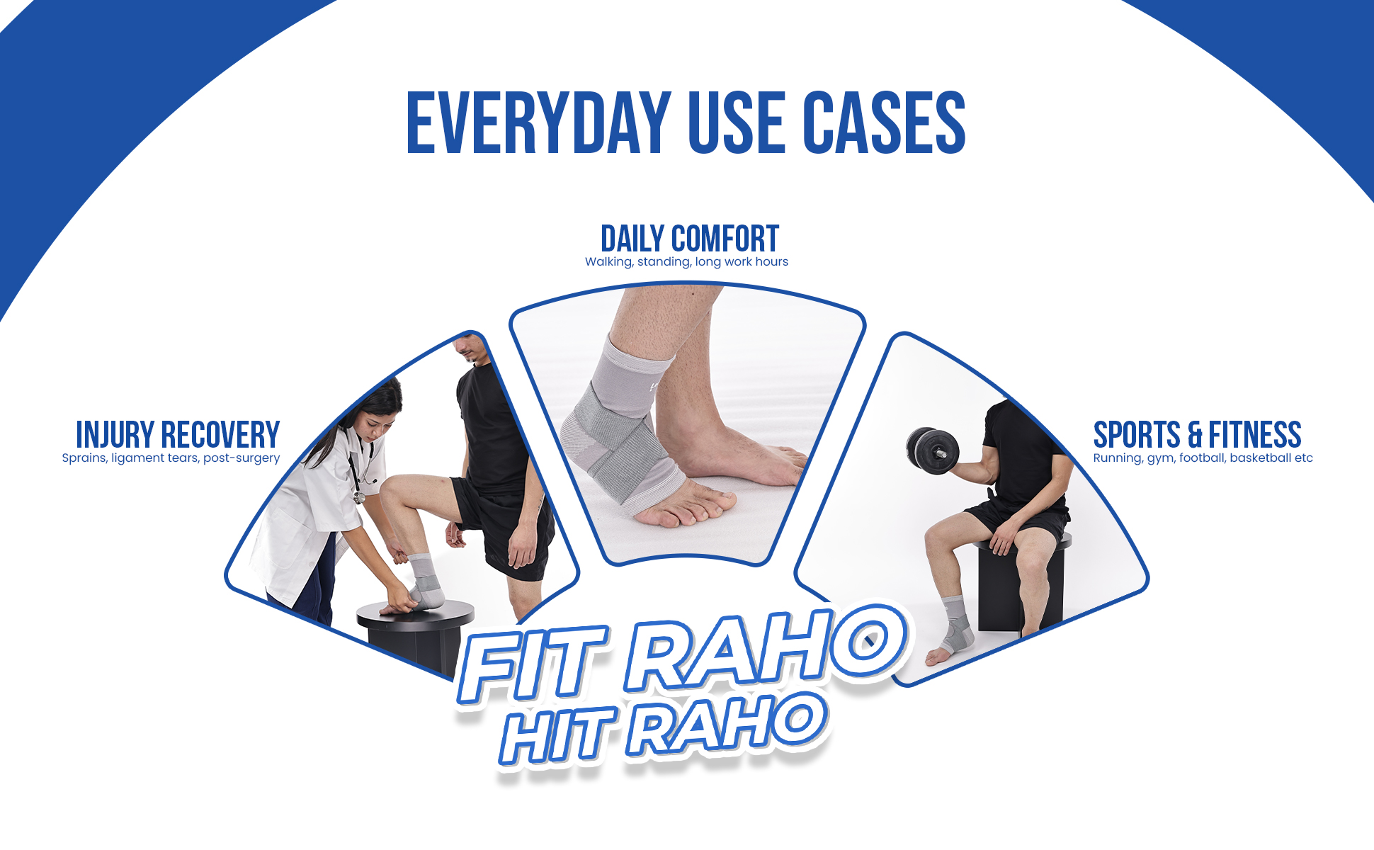 ankle binder everyday use cases like injury recover daily comfort n sports n fitness