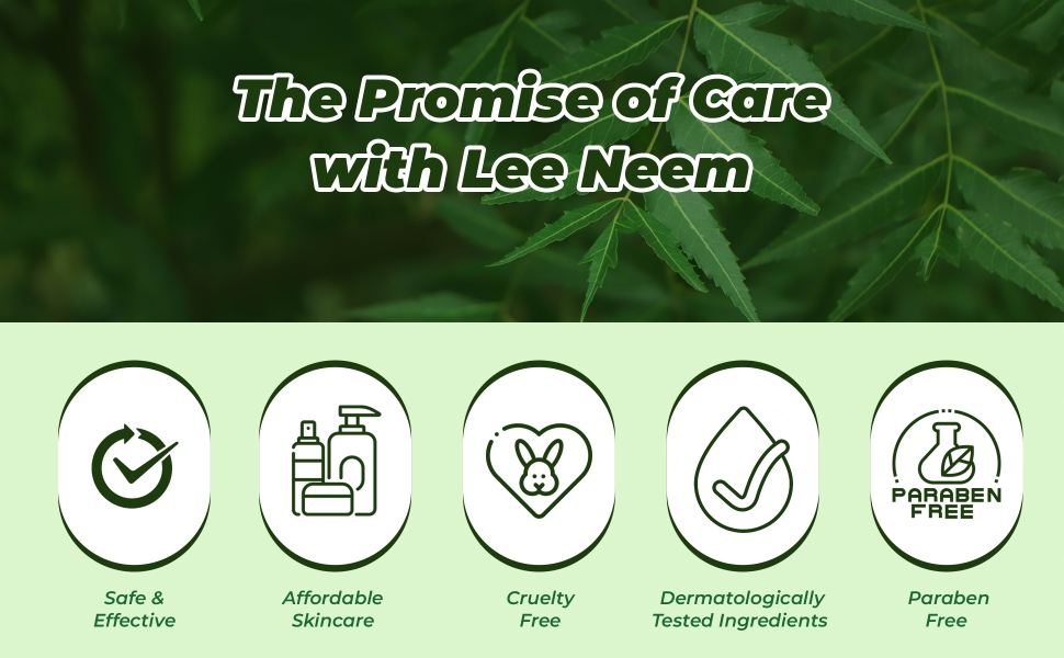 Lee Neem Capsules cruelty paraben free derma tested