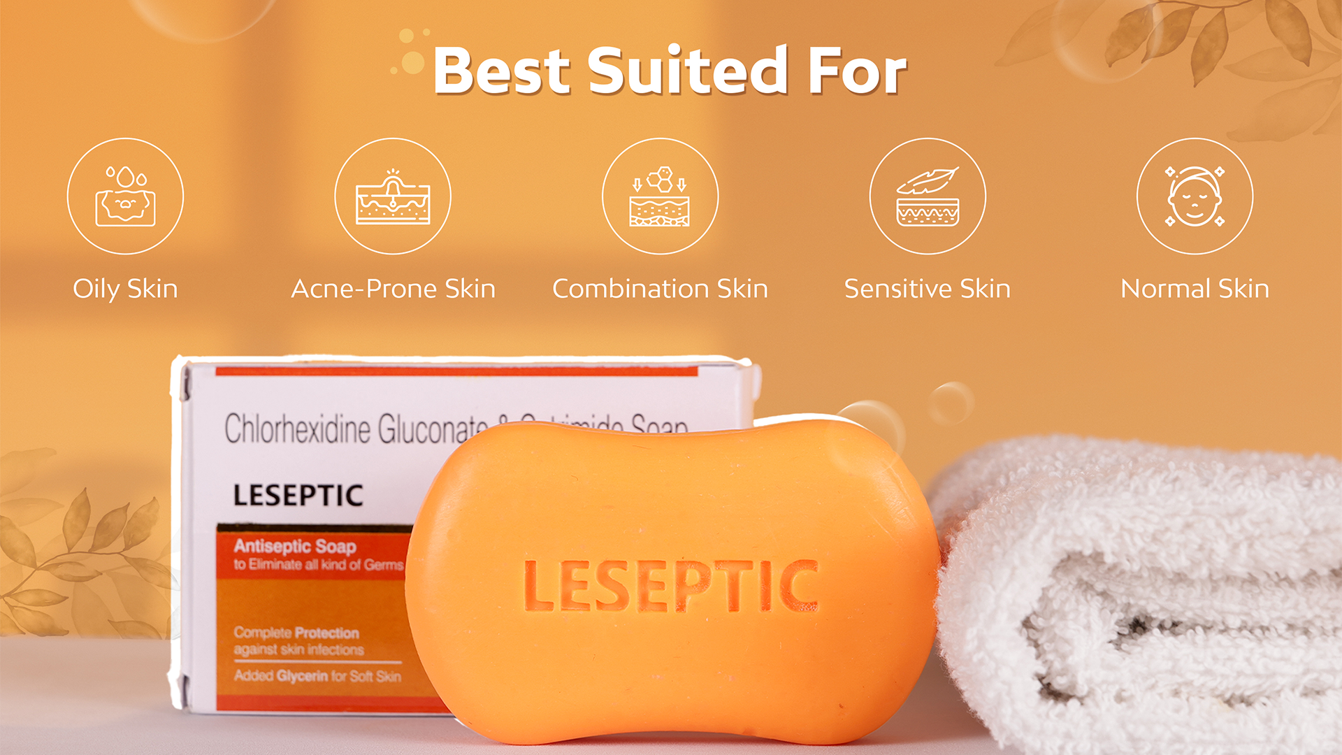 Leseptic Antiseptic Soap for Germ Protection for all skin types