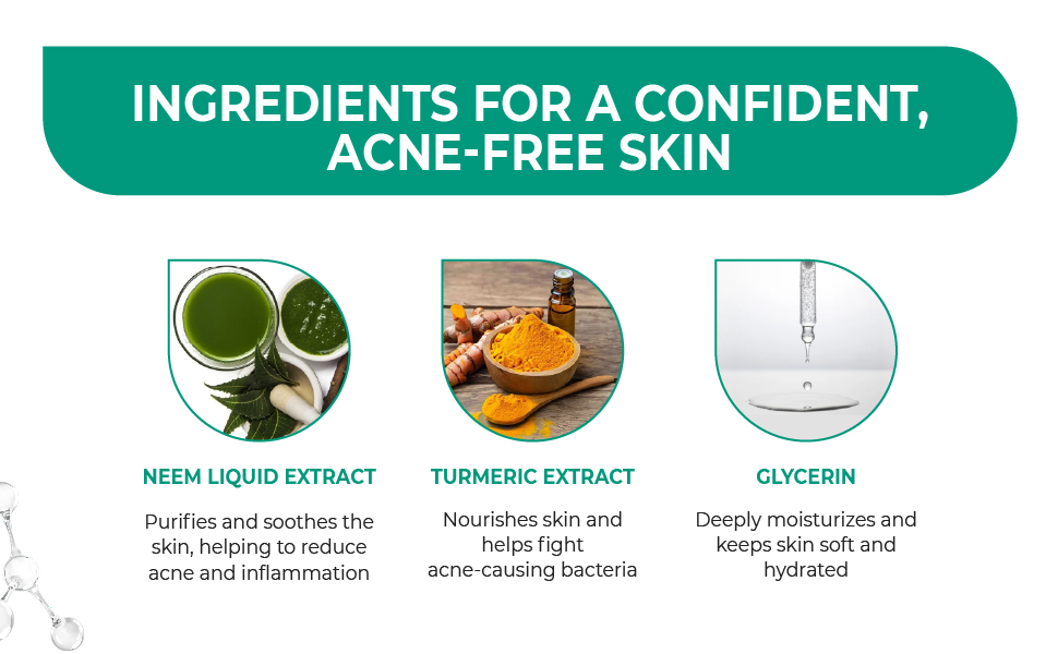 Acnetoin neem and turmeric soap key ingredients