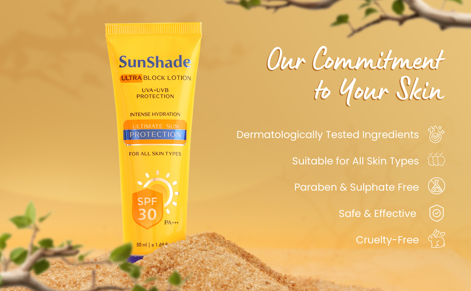 Leeford Sunshade Ultra Block SPF30 PA – Sunscreen paraben free