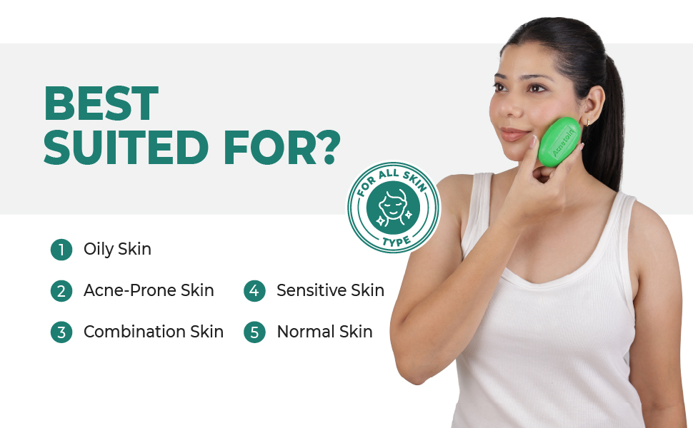 Acnetoin neem and aloevera soap for all skin types